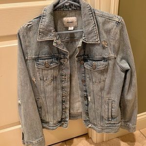 Old Navy distressed jean jacket